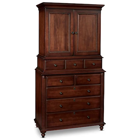 Traditional Styled Door Chest with Drawers